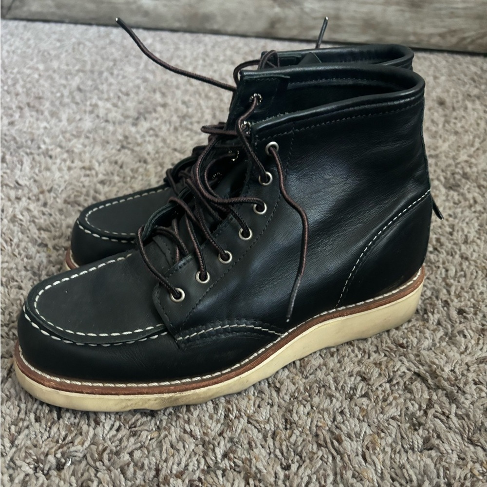 Red Wing black leather boot